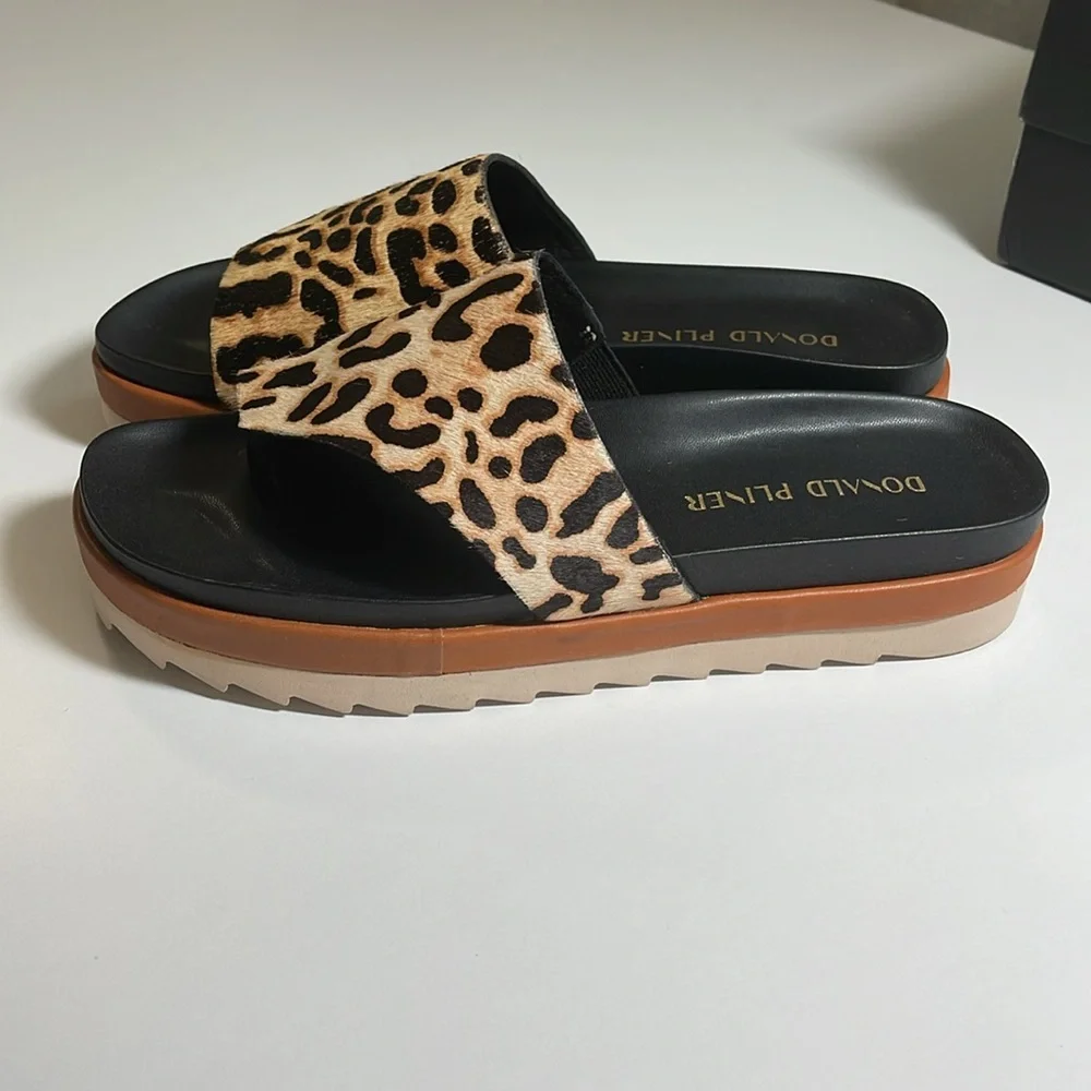 Donald j Pliner leopard calf hair sandals - Picture 6 of 10